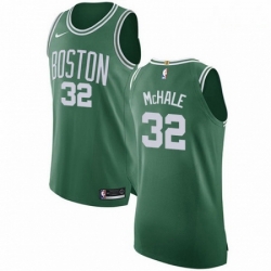 Mens Nike Boston Celtics 32 Kevin Mchale Authentic GreenWhite No Road NBA Jersey Icon Edition 