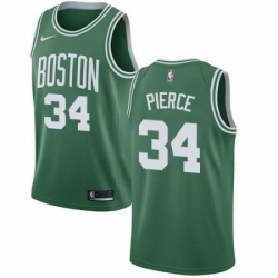 Mens Nike Boston Celtics 34 Paul Pierce Swingman GreenWhite No Road NBA Jersey Icon Edition 