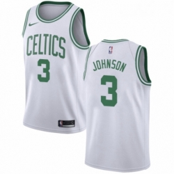 Youth Nike Boston Celtics 3 Dennis Johnson Swingman White NBA Jersey Association Edition