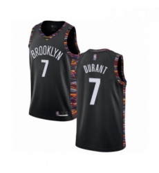 Womens Brooklyn Nets 7 Kevin Durant Swingman Black Basketball Jersey 2018 19 City Edition 