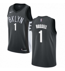 Womens Nike Brooklyn Nets 1 DAngelo Russell Swingman Gray NBA Jersey Statement Edition