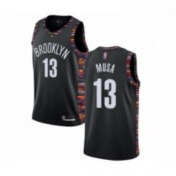 Youth Brooklyn Nets 13 Dzanan Musa Swingman Black Basketball Jersey 2018 19 City Edition 