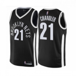 Youth Brooklyn Nets 21 Wilson Chandler Swingman Black Basketball Jersey City Edition 