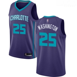 Hornets #25 PJ Washington Purple Basketball Jordan Swingman Statement Edition Jersey