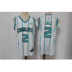 Men Charlotte Hornets 2 LaMelo Ball White 2021 Swingman Jersey