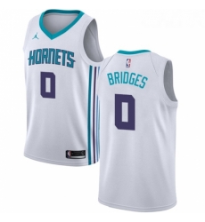 Womens Nike Jordan Charlotte Hornets 0 Miles Bridges Swingman White NBA Jersey Association Edition 