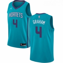 Womens Nike Jordan Charlotte Hornets 4 Devonte Graham Authentic Purple NBA Jersey Statement Edition 