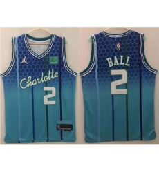 Youth Nike Charlotte Hornets LaMelo Ball #2 75th Anniversary NBA Stitched Jersey