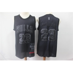 Bulls 23 Michael Jordan Black Nike Swingman MVP Jersey