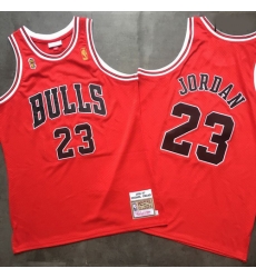 Bulls 23 Michael Jordan Red 1996 97 Hardwood Classics Mesh Jersey