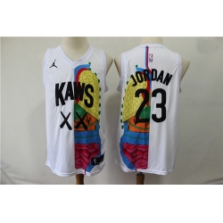 KAWS X Jordan 23 Michael Jordan White NBA Jersey