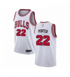 Womens Chicago Bulls 22 Otto Porter Swingman White Basketball Jersey Association Edition 