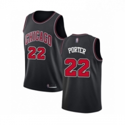 Youth Chicago Bulls 22 Otto Porter Swingman Black Basketball Jersey Statement Edition 