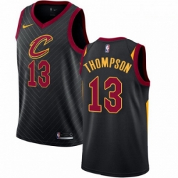 Mens Nike Cleveland Cavaliers 13 Tristan Thompson Authentic Black Alternate NBA Jersey Statement Edition