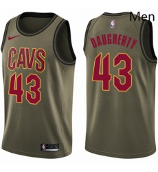 Mens Nike Cleveland Cavaliers 43 Brad Daugherty Swingman Green Salute to Service NBA Jersey