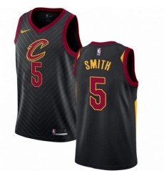 Mens Nike Cleveland Cavaliers 5 JR Smith Swingman Black Alternate NBA Jersey Statement Edition