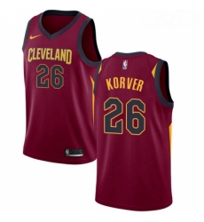 Womens Nike Cleveland Cavaliers 26 Kyle Korver Swingman Maroon Road NBA Jersey Icon Edition 