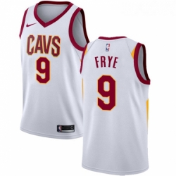 Womens Nike Cleveland Cavaliers 9 Channing Frye Swingman White NBA Jersey Association Edition