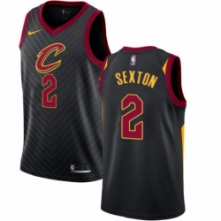 Youth Nike Cleveland Cavaliers 2 Collin Sexton Swingman Black NBA Jersey Statement Edition 