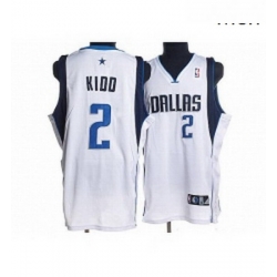 Mavericks 2 Jason Kidd Stitched NBA White Jerse