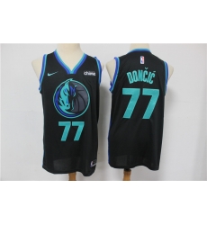 Mavericks 77 Luka Doncic Black 2019 City Edition Nike Swingman Jersey