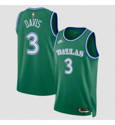 Men Dallas Mavericks 3 Anthony Davis Green 2025 Classic Edition Stitched Basketball Jersey