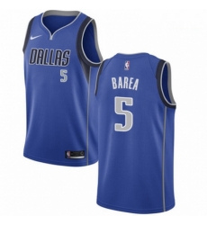 Mens Nike Dallas Mavericks 5 Jose Juan Barea Swingman Royal Blue Road NBA Jersey Icon Edition