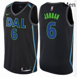 Mens Nike Dallas Mavericks 6 DeAndre Jordan Swingman Navy Blue NBA Jersey Statement Edition 