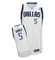 Womens Adidas Dallas Mavericks 5 Jose Juan Barea Authentic White Home NBA Jersey