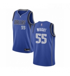 Womens Dallas Mavericks 55 Delon Wright Swingman Royal Blue Basketball Jersey Icon Edition 