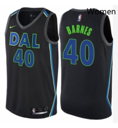 Womens Nike Dallas Mavericks 40 Harrison Barnes Swingman Black NBA Jersey City Edition