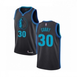 Youth Dallas Mavericks 30 Seth Curry Swingman Charcoal Basketball Jersey City Edition 