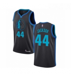 Youth Dallas Mavericks 44 Justin Jackson Swingman Charcoal Basketball Jersey City Edition 