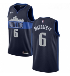 Youth Nike Dallas Mavericks 6 Josh McRoberts Authentic Navy Blue NBA Jersey Statement Edition 