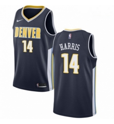 Mens Nike Denver Nuggets 14 Gary Harris Authentic Navy Blue Road NBA Jersey Icon Edition