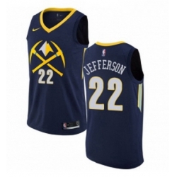 Womens Nike Denver Nuggets 22 Richard Jefferson Swingman Navy Blue NBA Jersey City Edition 