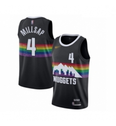 Youth Denver Nuggets #4 Paul Millsap Swingman Black Basketball Jersey - 2019 20 City Edition