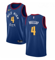 Youth Nike Denver Nuggets 4 Paul Millsap Swingman Light Blue Alternate NBA Jersey Statement Edition 