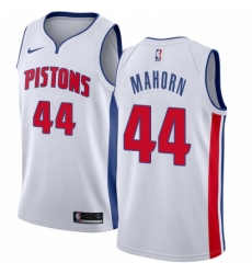 Womens Nike Detroit Pistons 44 Rick Mahorn Authentic White Home NBA Jersey Association Edition