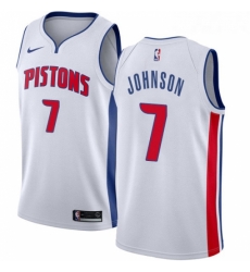 Youth Nike Detroit Pistons 7 Stanley Johnson Swingman White Home NBA Jersey Association Edition