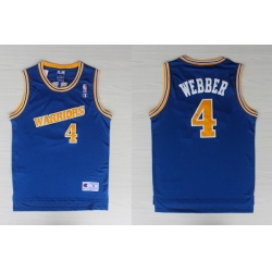 Adidas NBA Golden State Warriors 4 Webber Swingman Throwback Blue Jersey