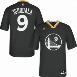 Mens Adidas Golden State Warriors 9 Andre Iguodala Authentic Black Alternate NBA Jersey