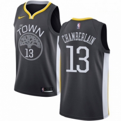 Mens Nike Golden State Warriors 13 Wilt Chamberlain Swingman Black Alternate NBA Jersey Statement Edition