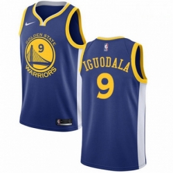 Mens Nike Golden State Warriors 9 Andre Iguodala Swingman Royal Blue Road NBA Jersey Icon Edition