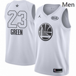 Mens Nike Jordan Golden State Warriors 23 Draymond Green Swingman White 2018 All Star Game NBA Jersey