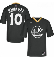 Womens Adidas Golden State Warriors 10 Tim Hardaway Authentic Black Alternate NBA Jersey