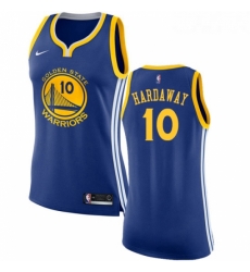 Womens Nike Golden State Warriors 10 Tim Hardaway Swingman Royal Blue Road NBA Jersey Icon Edition