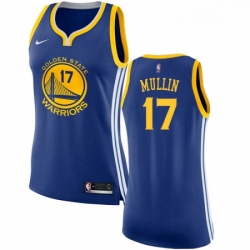 Womens Nike Golden State Warriors 17 Chris Mullin Swingman Royal Blue Road NBA Jersey Icon Edition