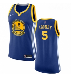 Womens Nike Golden State Warriors 5 Kevon Looney Authentic Royal Blue Road NBA Jersey Icon Edition