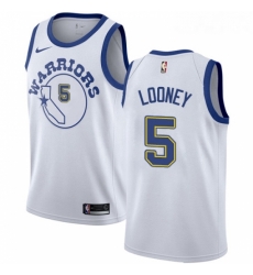 Womens Nike Golden State Warriors 5 Kevon Looney Swingman White Hardwood Classics NBA Jersey